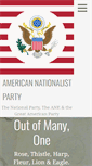 Mobile Screenshot of americannationalistparty.com